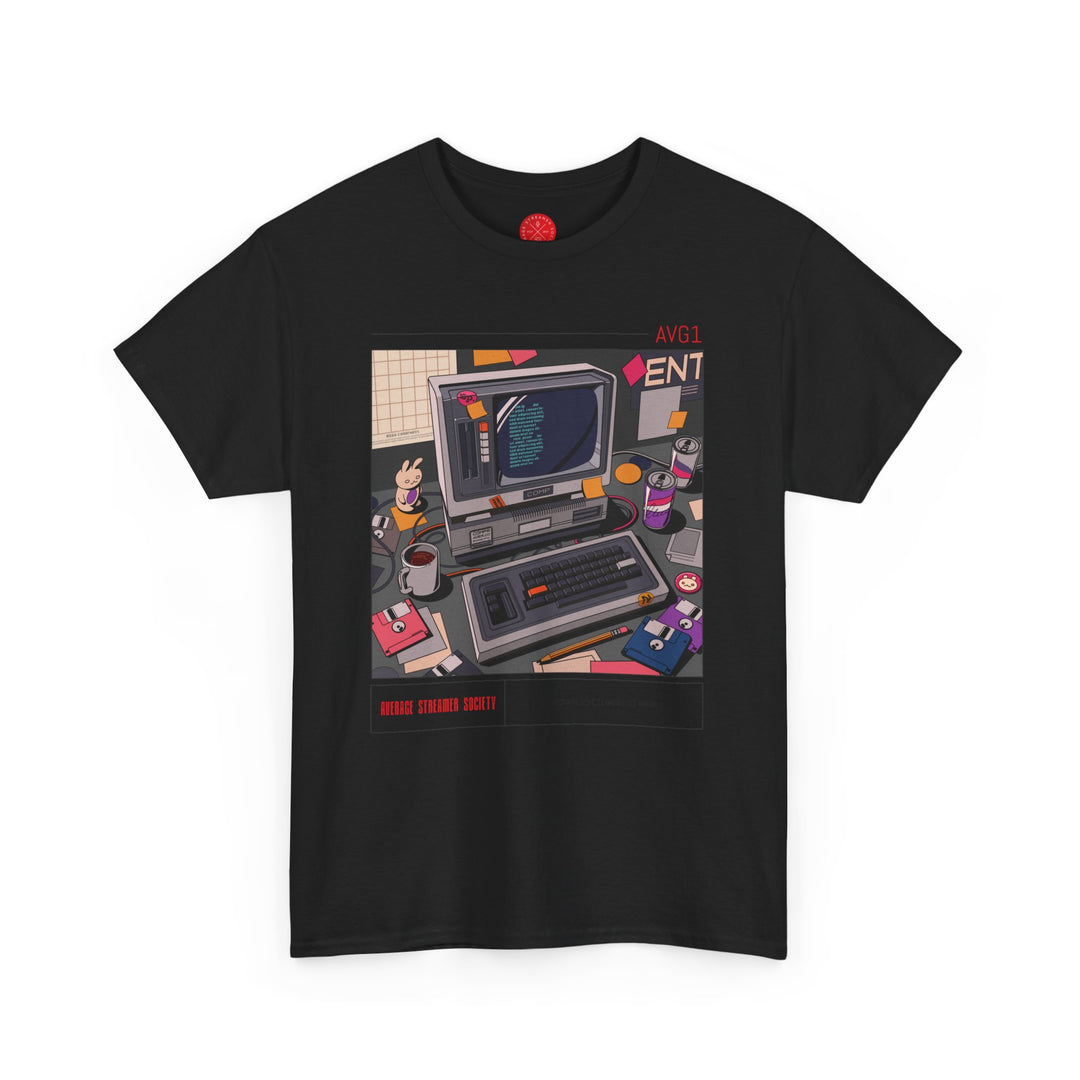 Average Streamer Society Retro 1 Unisex Heavy Cotton Tee