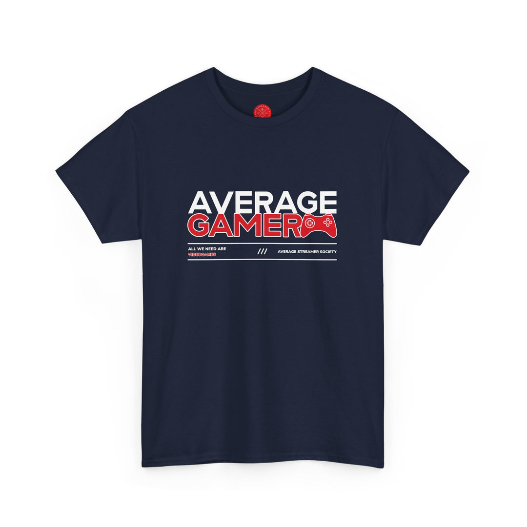 Average Streamer Society Average Gamer Unisex Heavy Cotton Tee