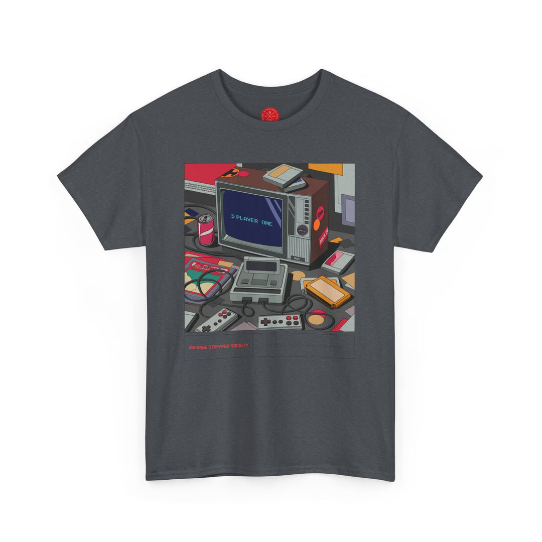 Average Streamer Society Retro 2 AVG Unisex Heavy Cotton Tee