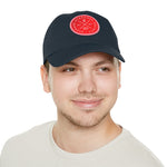 Load image into Gallery viewer, Average Streamer Society Dad Hat with Leather Patch (Round).
