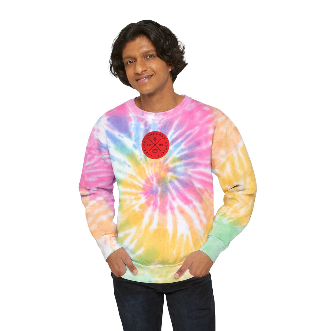 Average Streamer Society Unisex Tie-Dye Sweatshirt