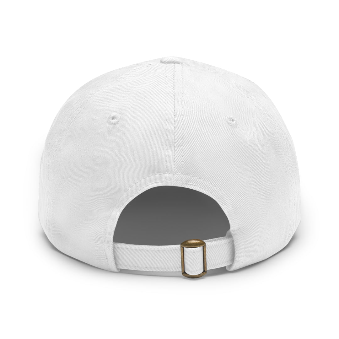 Average Streamer Society Dad Hat with Leather Patch (Round).