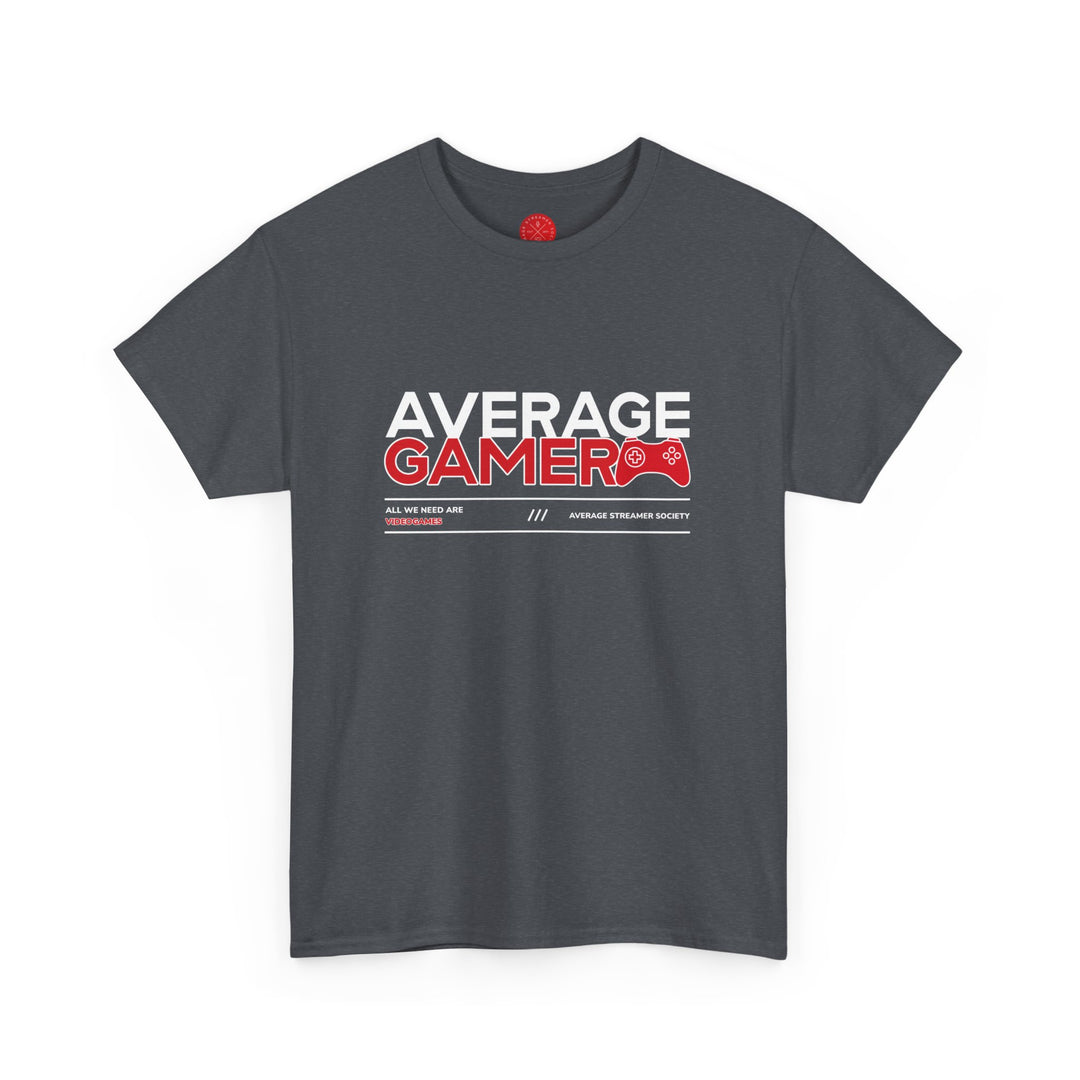 Average Streamer Society Average Gamer Unisex Heavy Cotton Tee