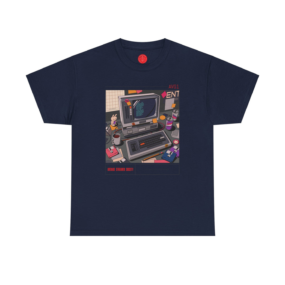 Average Streamer Society Retro 1 Unisex Heavy Cotton Tee