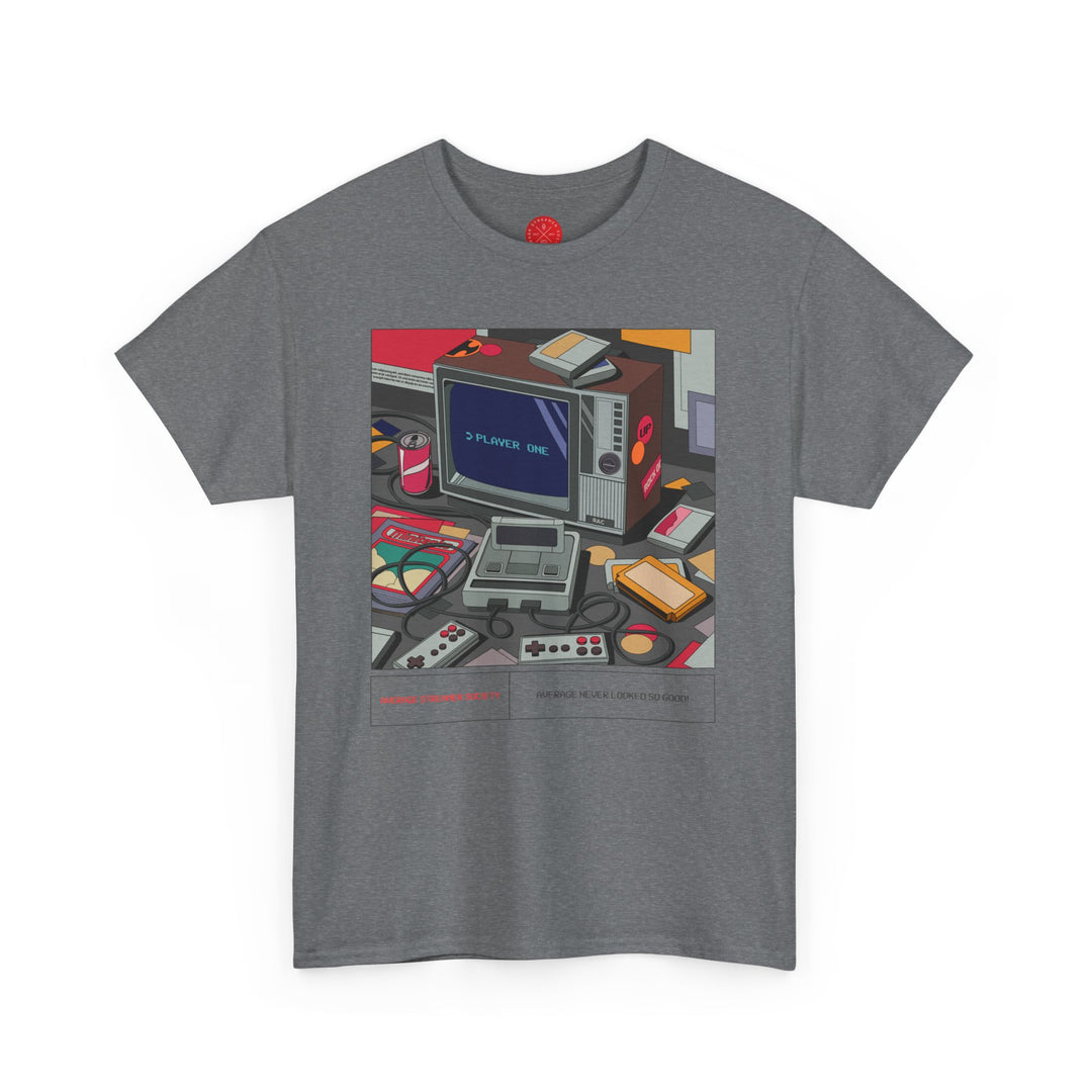 Average Streamer Society Retro 2 AVG Unisex Heavy Cotton Tee