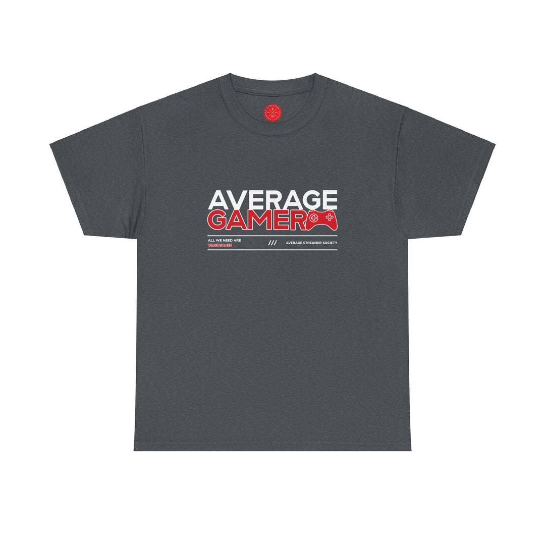 Average Streamer Society Average Gamer Unisex Heavy Cotton Tee