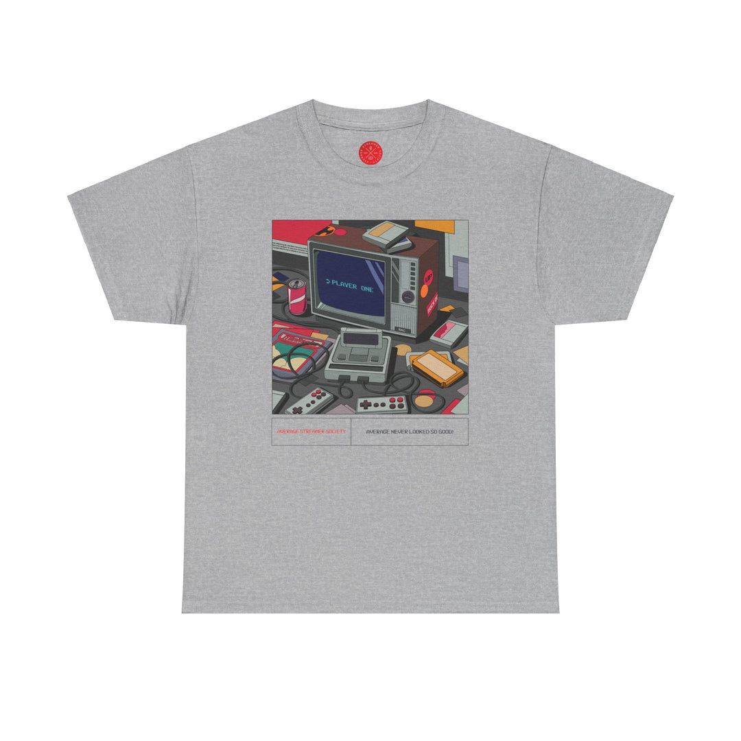 Average Streamer Society Retro 2 AVG Unisex Heavy Cotton Tee