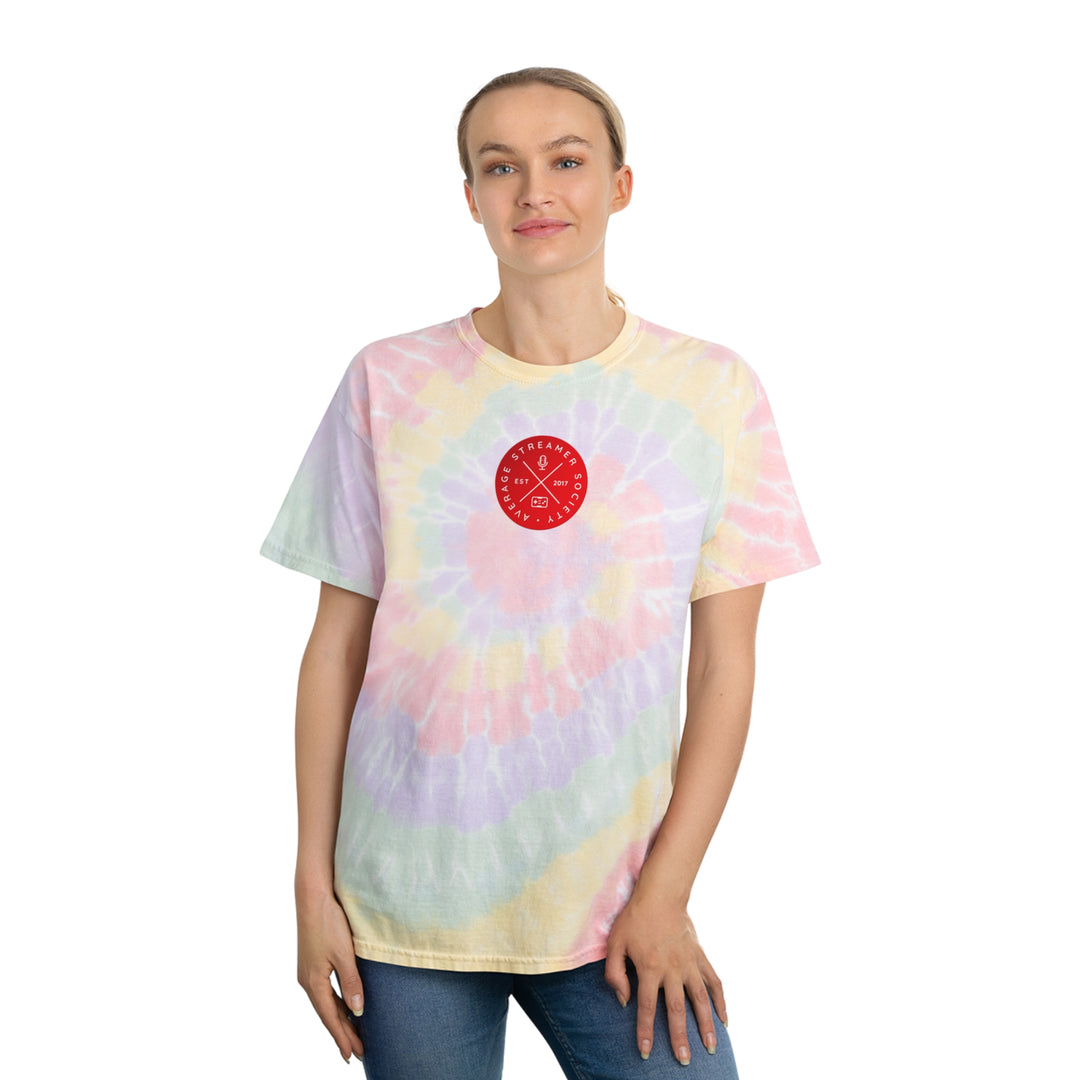 Average Streamer Society Tie-Dye Tee, Spiral