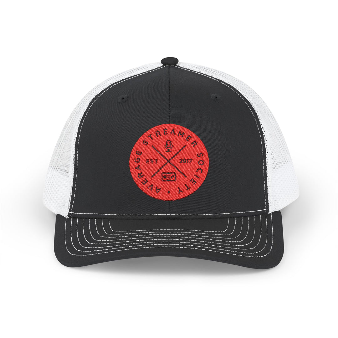 Average Streamer Society Snapback Trucker Cap - Stylish, Comfortable Hat for Gamers and Casual Wear