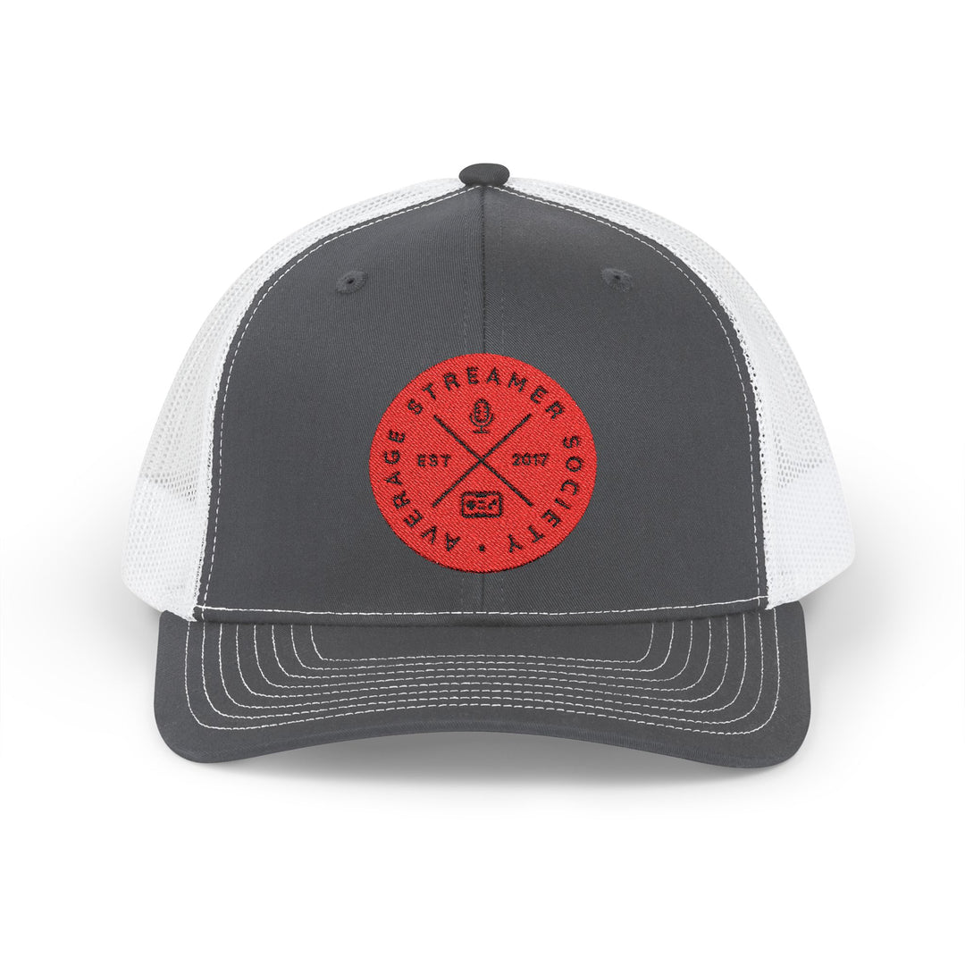 Average Streamer Society Snapback Trucker Cap - Stylish, Comfortable Hat for Gamers and Casual Wear