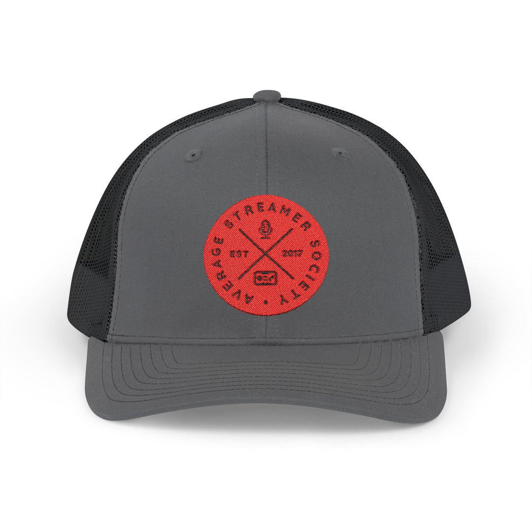 Average Streamer Society Snapback Trucker Cap - Stylish, Comfortable Hat for Gamers and Casual Wear