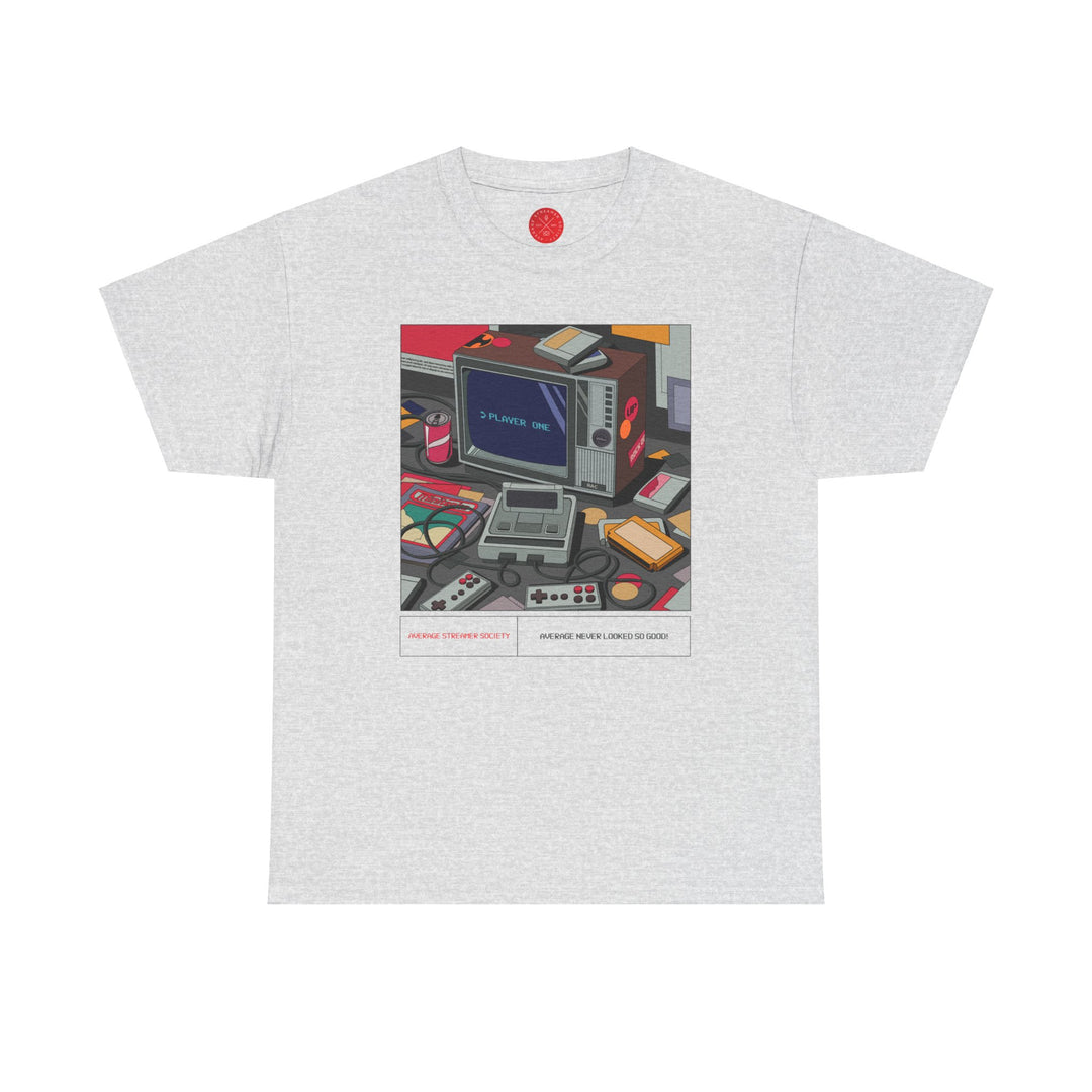 Average Streamer Society Retro 2 AVG Unisex Heavy Cotton Tee