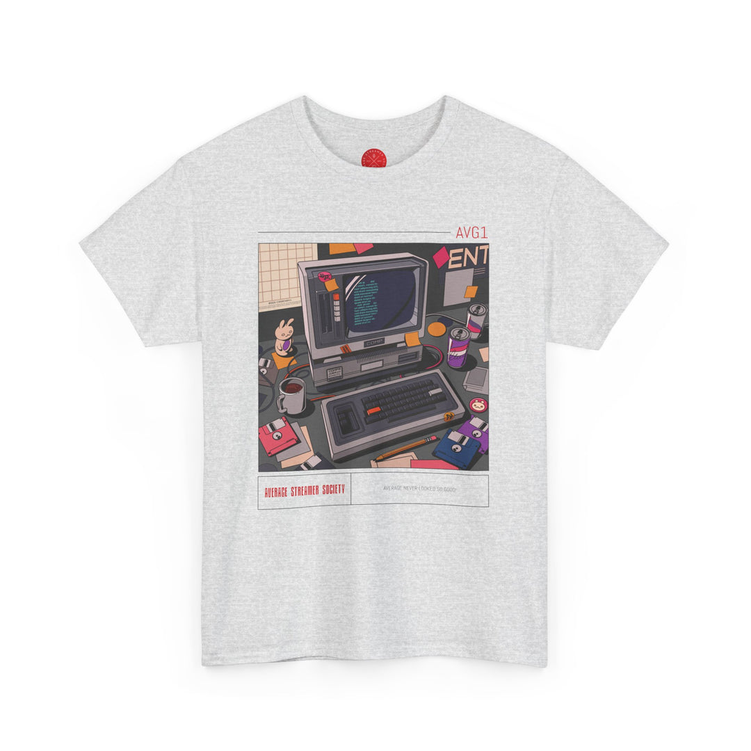 Average Streamer Society Retro 1 Unisex Heavy Cotton Tee