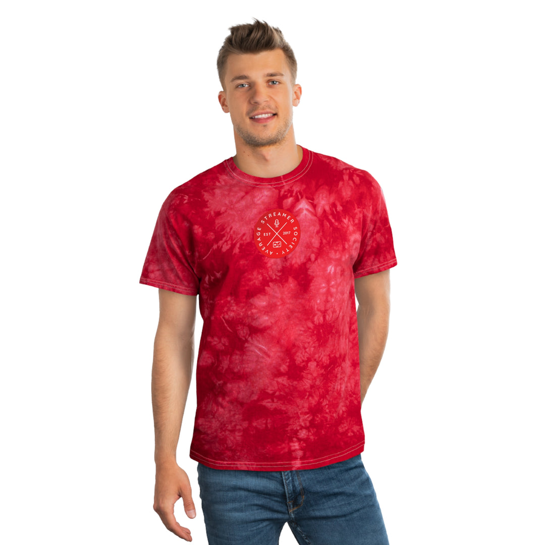 Average Streamer Society Tie-Dye Tee, Crystal