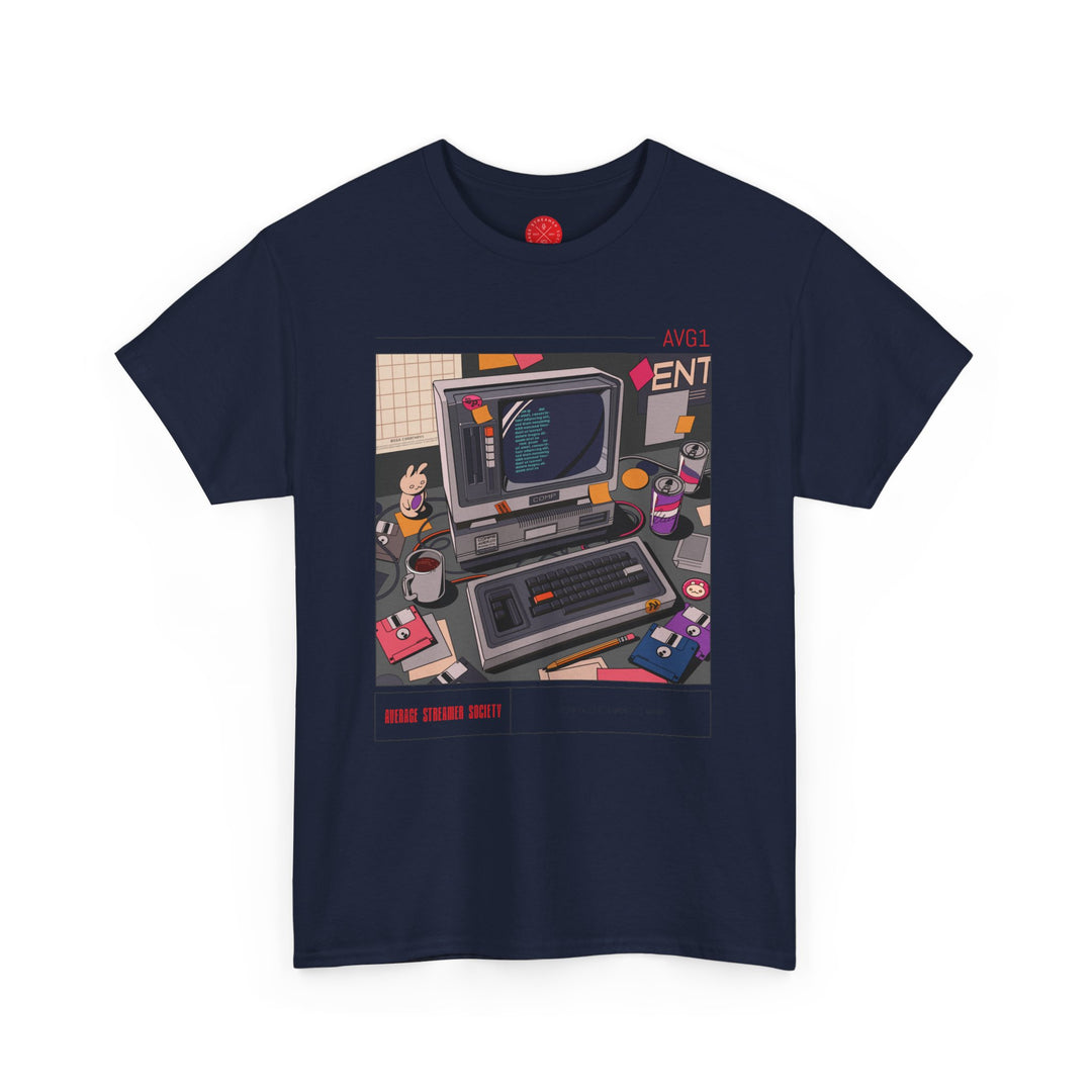 Average Streamer Society Retro 1 Unisex Heavy Cotton Tee