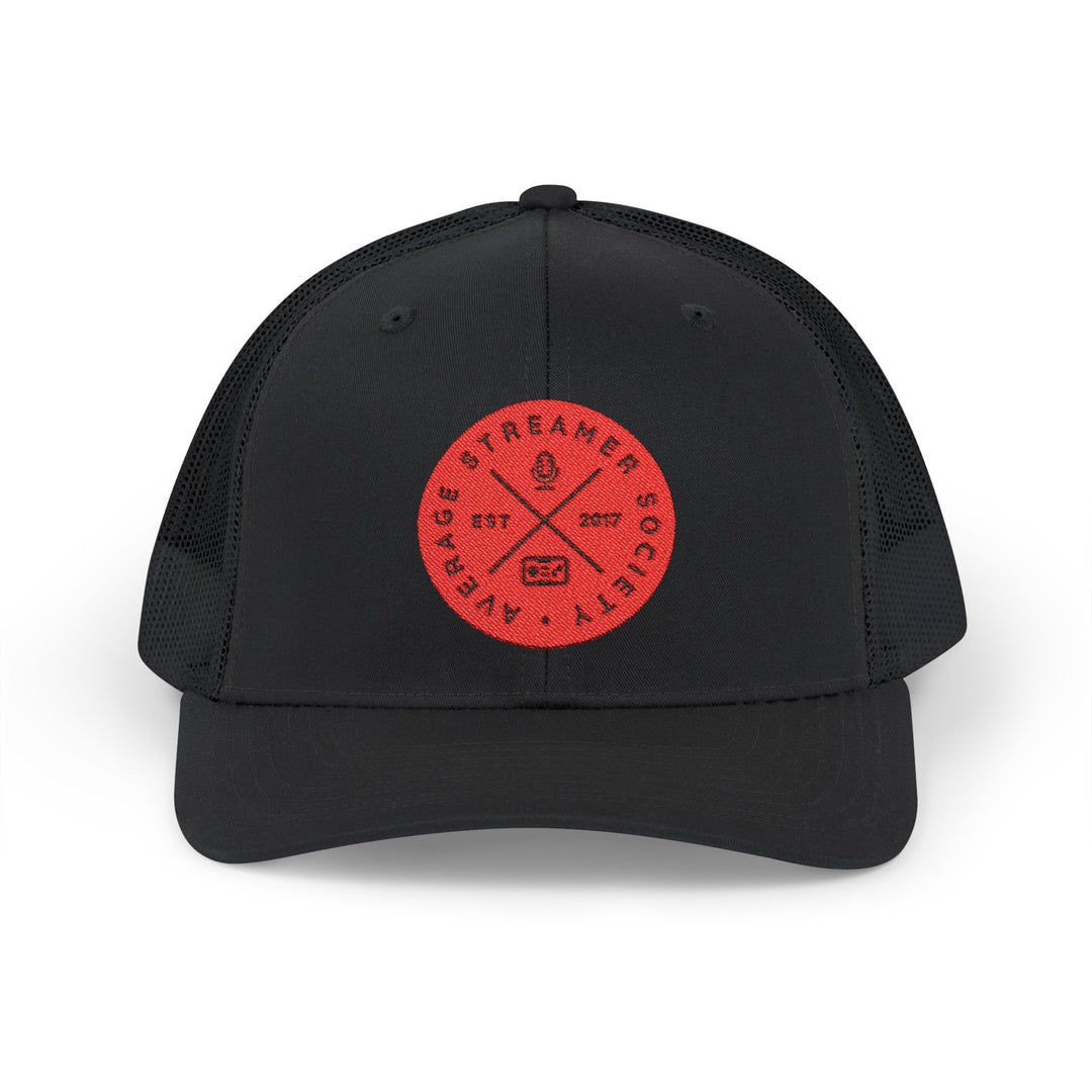 Average Streamer Society Snapback Trucker Cap - Stylish, Comfortable Hat for Gamers and Casual Wear