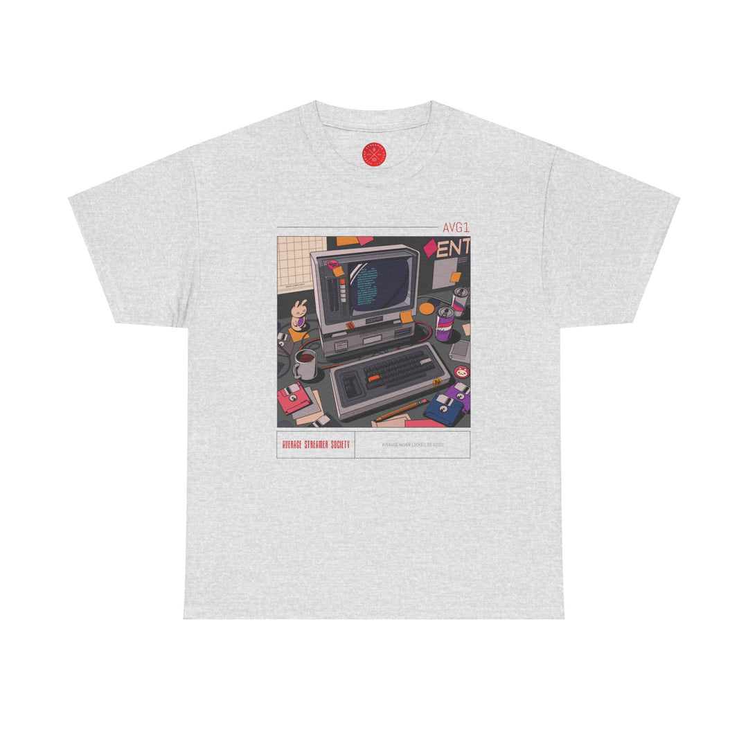 Average Streamer Society Retro 1 Unisex Heavy Cotton Tee