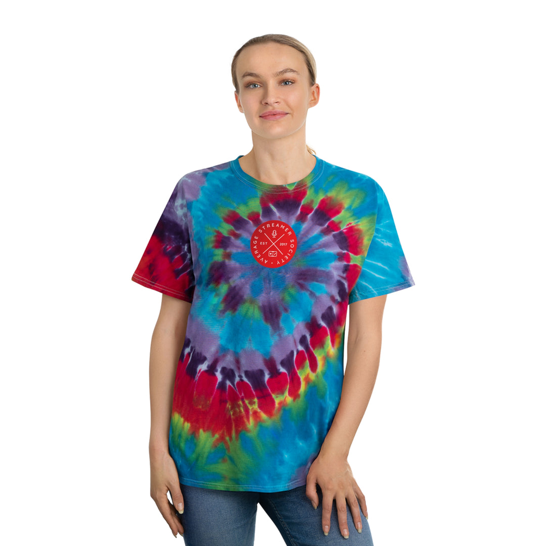 Average Streamer Society Tie-Dye Tee, Spiral